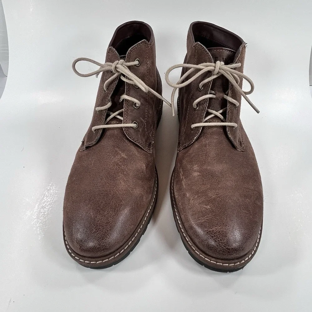 Cole Haan Grand Nathan 8.5 M Chukka Ankle Boot Brown Suede Men's
